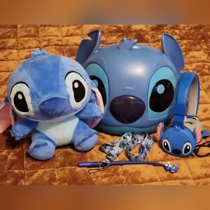Wireless Headphones Stitch Toy Gift Box  Set LIKE NEW